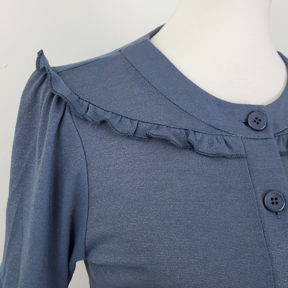 Cooper St Shimmer Ruffle Button Up Top - Picture 5 of 9